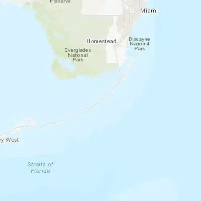 Map showing location of Islamorada (24.924300, -80.627840)