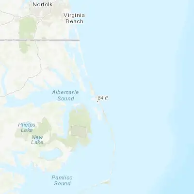 Map showing location of Kill Devil Hills (36.030720, -75.676010)