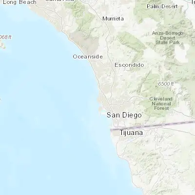 Map showing location of La Jolla (32.847270, -117.274200)