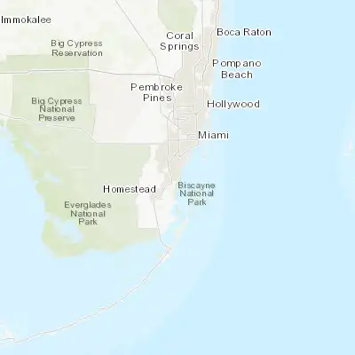 Map showing location of Lakes by the Bay (25.572330, -80.325330)