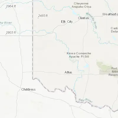 Map showing location of Mangum (34.872000, -99.504260)