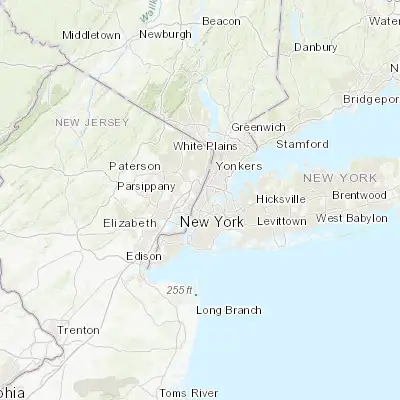 Map showing location of Manhattan (40.783430, -73.966250)