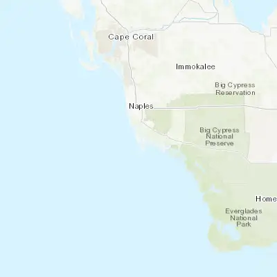 Map showing location of Marco Island (25.941210, -81.718420)