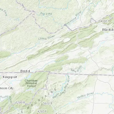 Map showing location of Marion (36.834840, -81.514840)