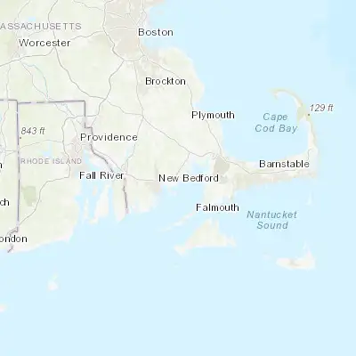 Map showing location of Mattapoisett Center (41.665950, -70.807200)