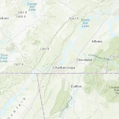 Map showing location of Middle Valley (35.195900, -85.184680)