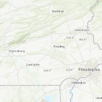 Map showing location of Mohnton (40.285930, -75.984380)