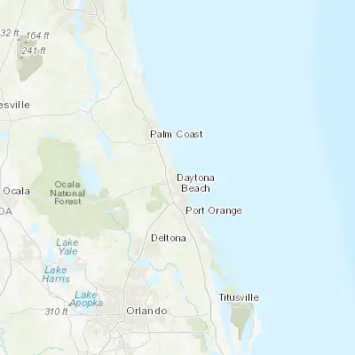 Map showing location of Ormond Beach (29.285810, -81.055890)