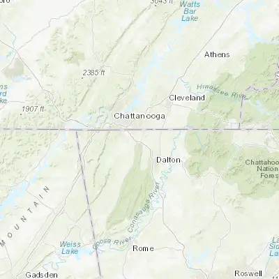 Map showing location of Ringgold (34.915910, -85.109120)