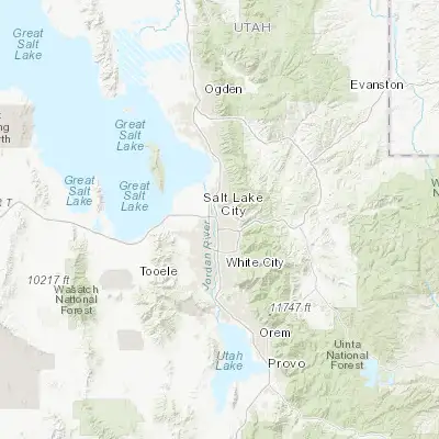 Map showing location of Salt Lake City (40.760780, -111.891050)