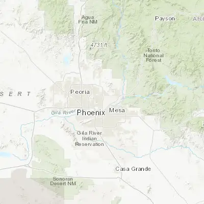 Map showing location of Scottsdale (33.509210, -111.899030)