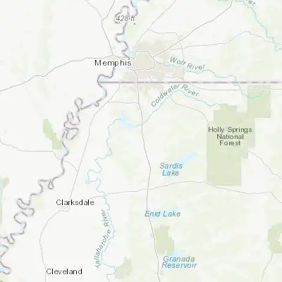 Map showing location of Senatobia (34.617600, -89.968700)