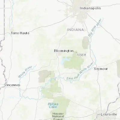 Map showing location of Smithville-Sanders (39.059690, -86.510770)