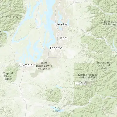 Map showing location of South Hill (47.141210, -122.270120)