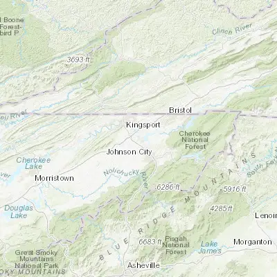 Map showing location of Spurgeon (36.439550, -82.455700)