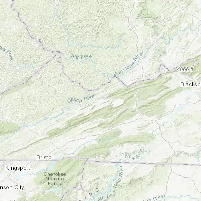 Map showing location of Tazewell (37.114840, -81.519550)