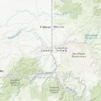 Map showing location of West Clarkston-Highland (46.402870, -117.063950)