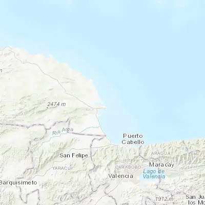 Map showing location of Chichiriviche (10.928720, -68.272830)